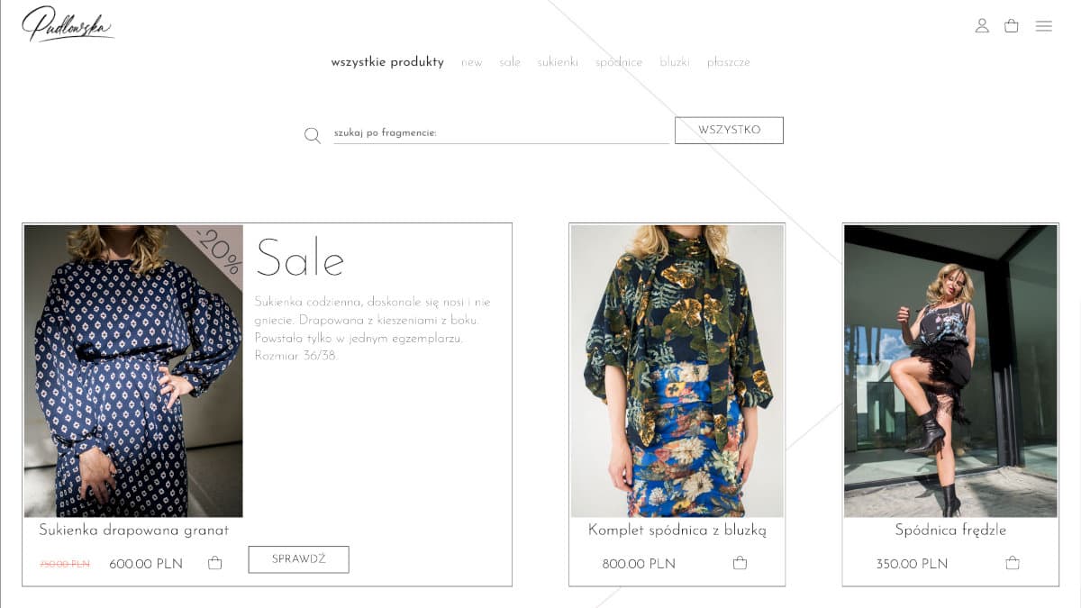 Thumbnail image of project "online shop Pudlowska" nr 2